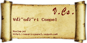 Vásári Csepel névjegykártya